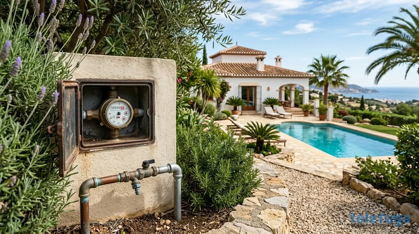 El contador del agua gira solo: cómo saber si tienes una fuga oculta